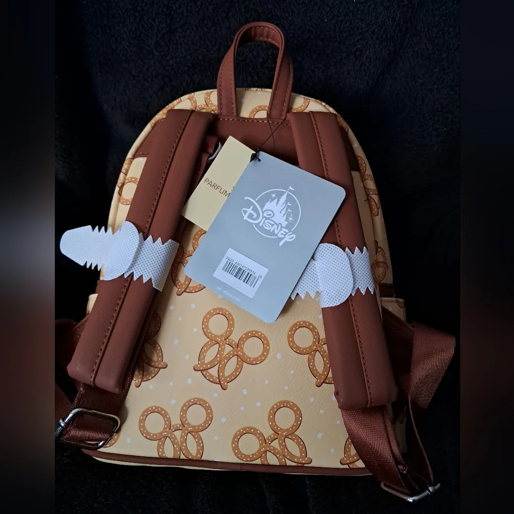 Disney Parks Mickey Pretzel Loungefly Mini Backpack